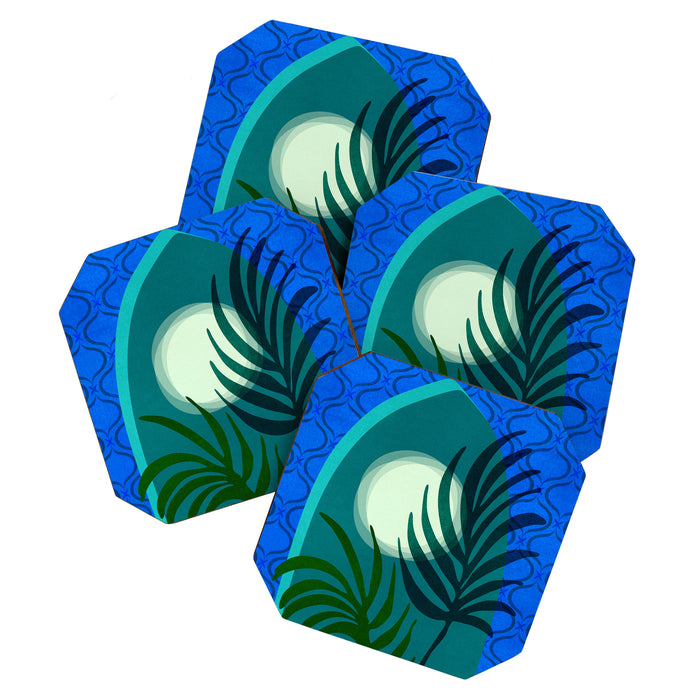 Gothic Tropics Night Scene Coaster Gallery Image 1