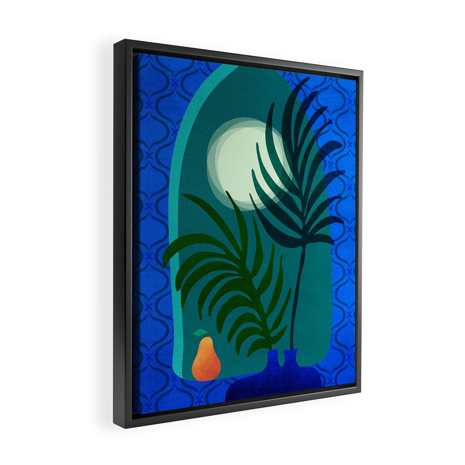 Gothic Tropics Night Scene Framed Canvas Print Gallery Image 2