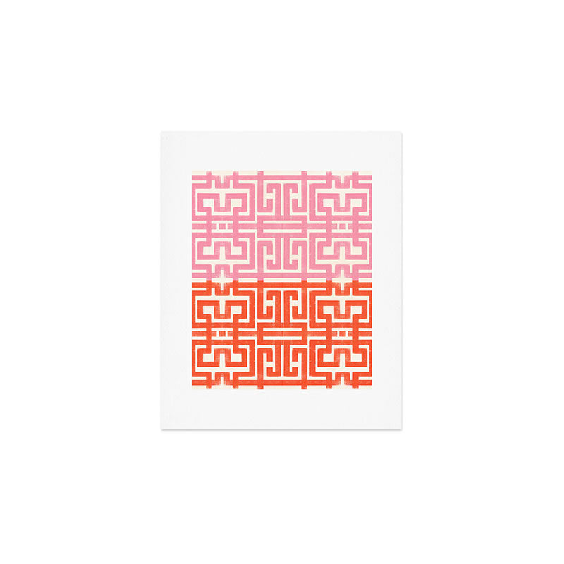Greco Labyrinth Pattern Art Print Gallery Image 1