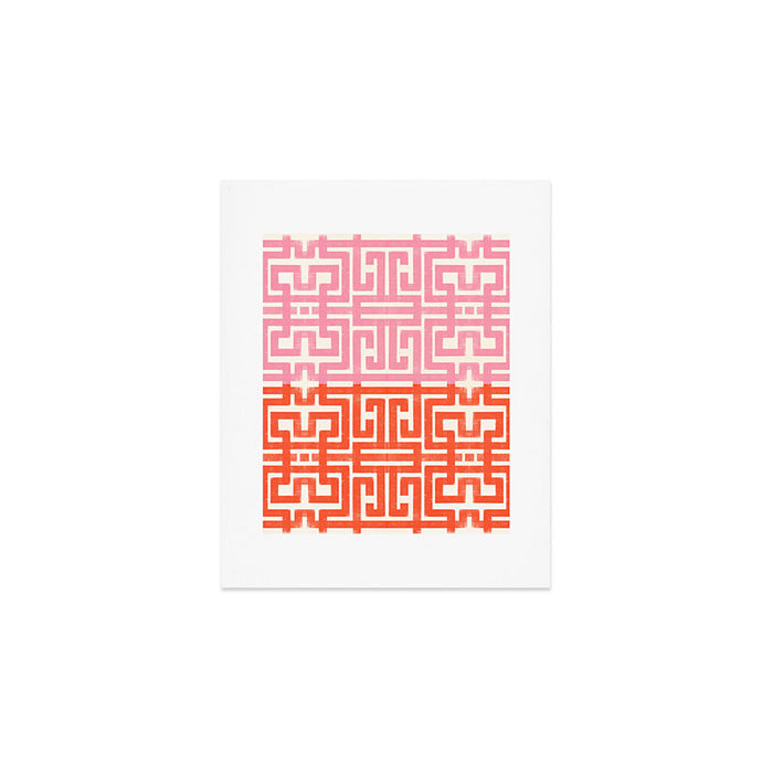 Greco Labyrinth Pattern Art Print Gallery Image 1