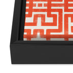 Greco Labyrinth Pattern Framed Canvas Print Gallery Image 3
