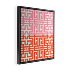 Greco Labyrinth Pattern Framed Canvas Print Gallery Image 2
