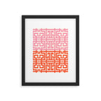 Greco Labyrinth Pattern Framed Art Print Gallery Image 6