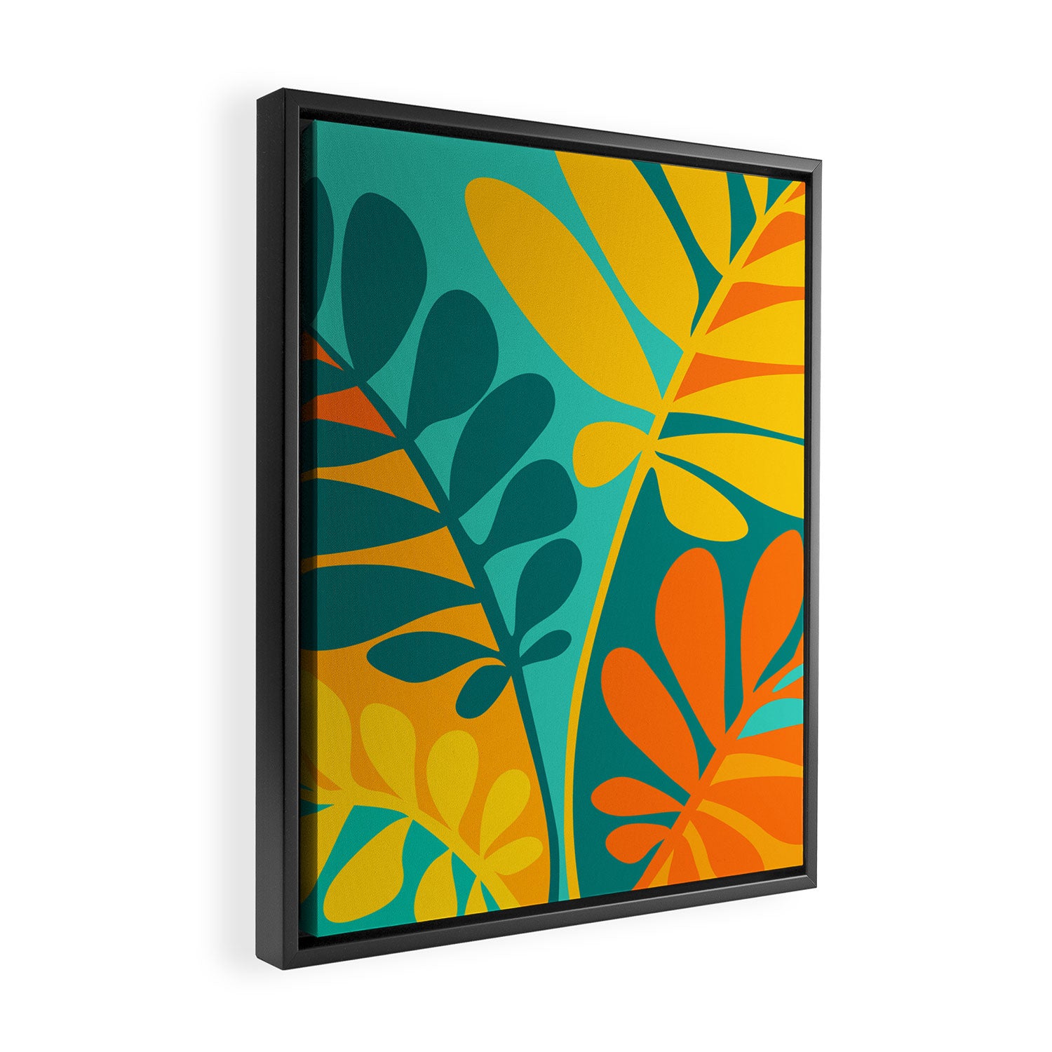 Grow Wild Whimsical Botanical Series Framed Canvas Print Gallery Image 2