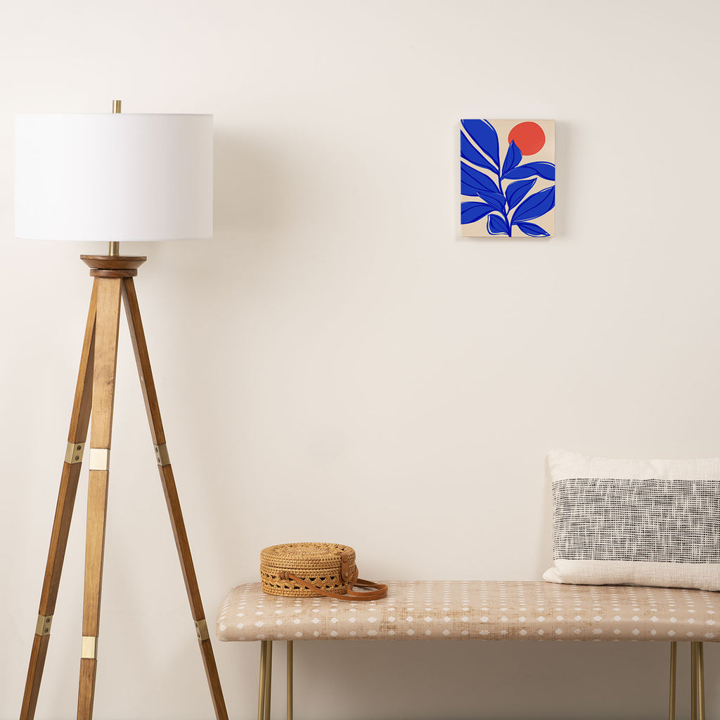 Grow Your Own Way - Blue and Red Canvas Print Gallery Image 2