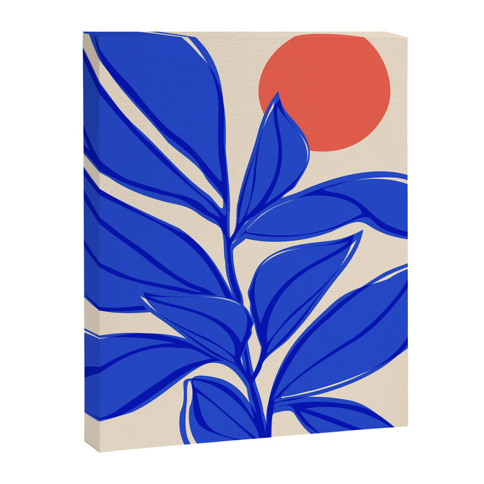 Grow Your Own Way - Blue and Red Canvas Print Gallery Image 1