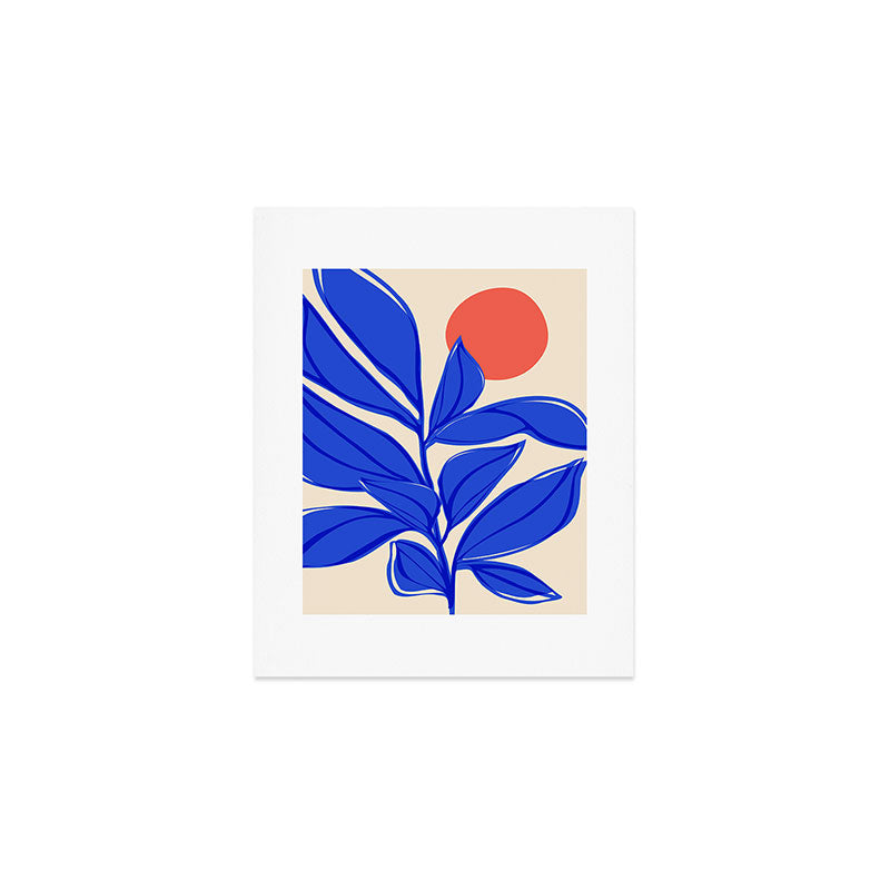 Grow Your Own Way - Blue and Red Art Print Gallery Image 1
