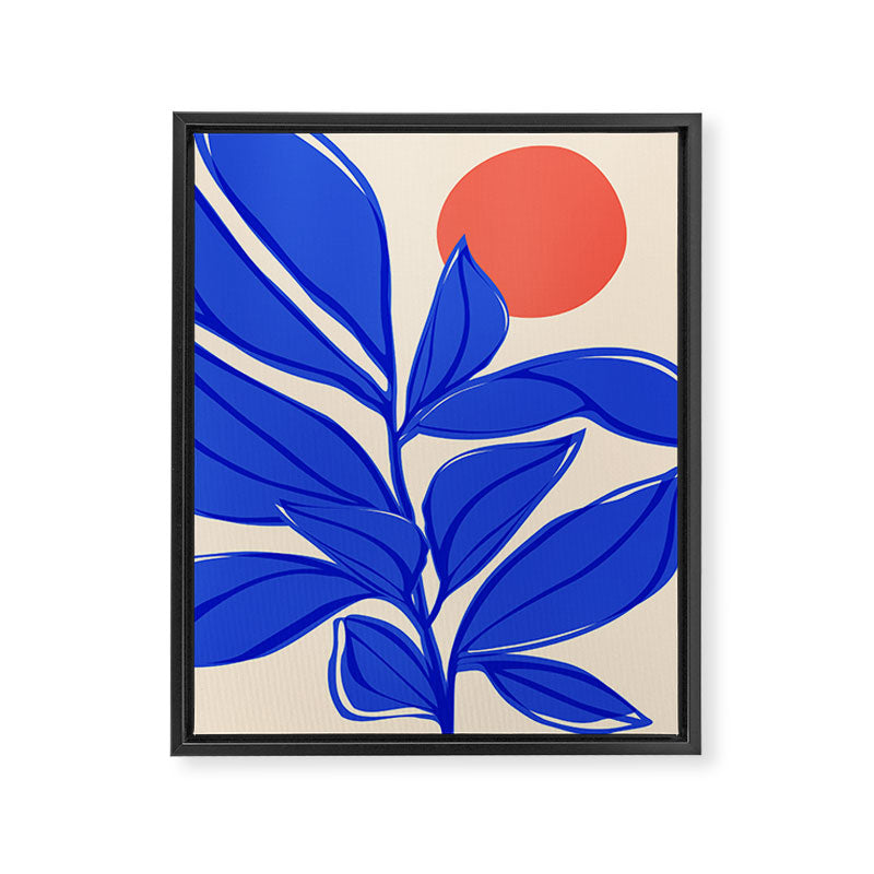 Grow Your Own Way - Blue and Red Framed Canvas Print Gallery Image 6