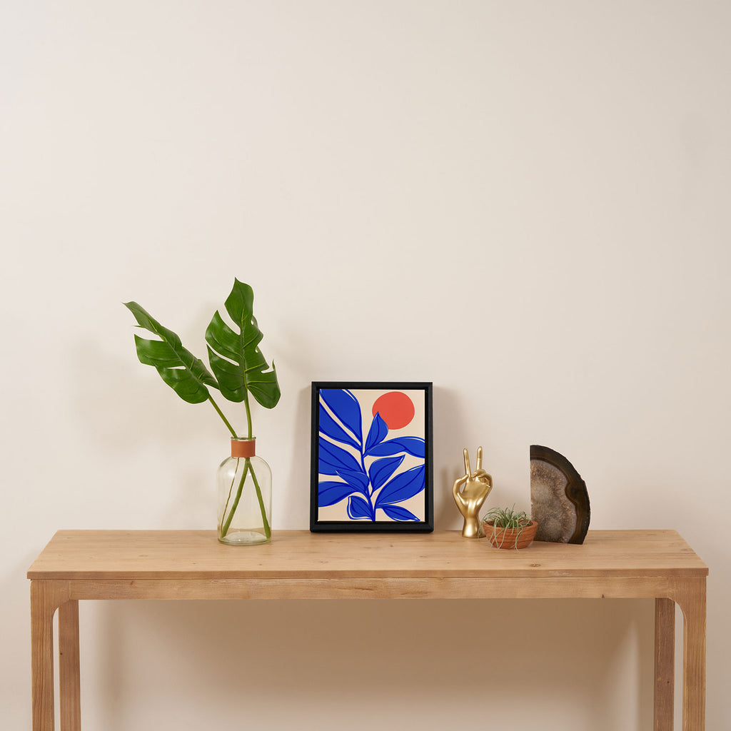 Grow Your Own Way - Blue and Red Framed Canvas Print Gallery Image 4