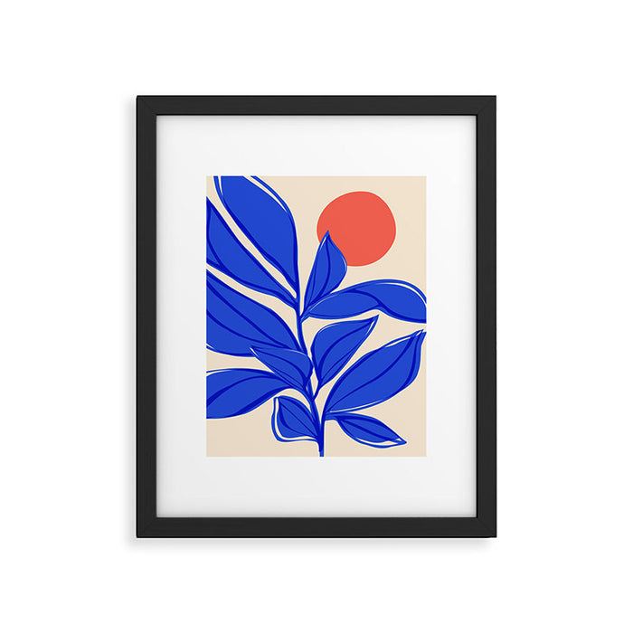 Grow Your Own Way - Blue and Red Framed Art Print Gallery Image 1