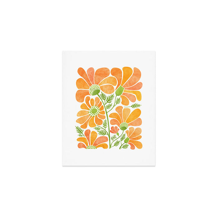 Happy California Poppies Floral Art Print Gallery Image 1