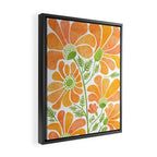 Happy California Poppies Floral Framed Canvas Print Gallery Image 2