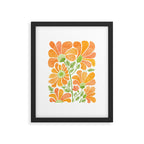 Happy California Poppies Floral Framed Art Print Gallery Image 5