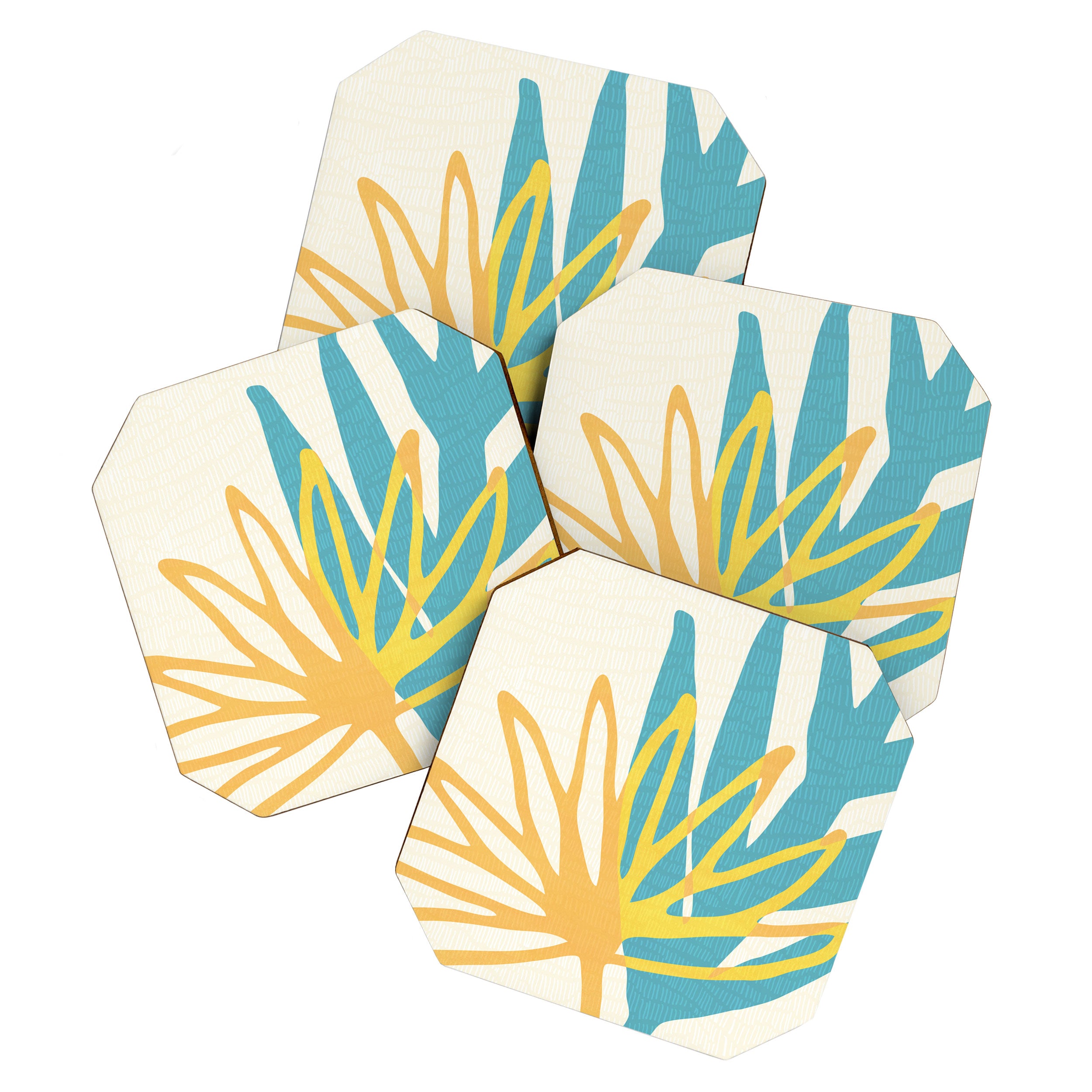 Happy Summer Abstract Coaster Gallery Image 1