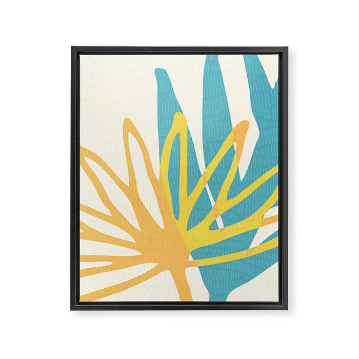 Happy Summer Abstract Framed Canvas Print Gallery Image 1