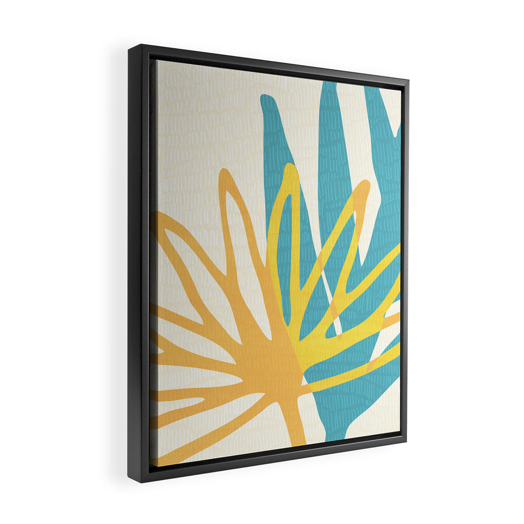 Happy Summer Abstract Framed Canvas Print Gallery Image 2