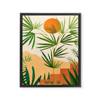 Harvest Moon Landscape Framed Canvas Print Gallery Image 6