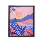 Hawaiian Sunset Tropical Landscape Framed Canvas Print Gallery Image 8