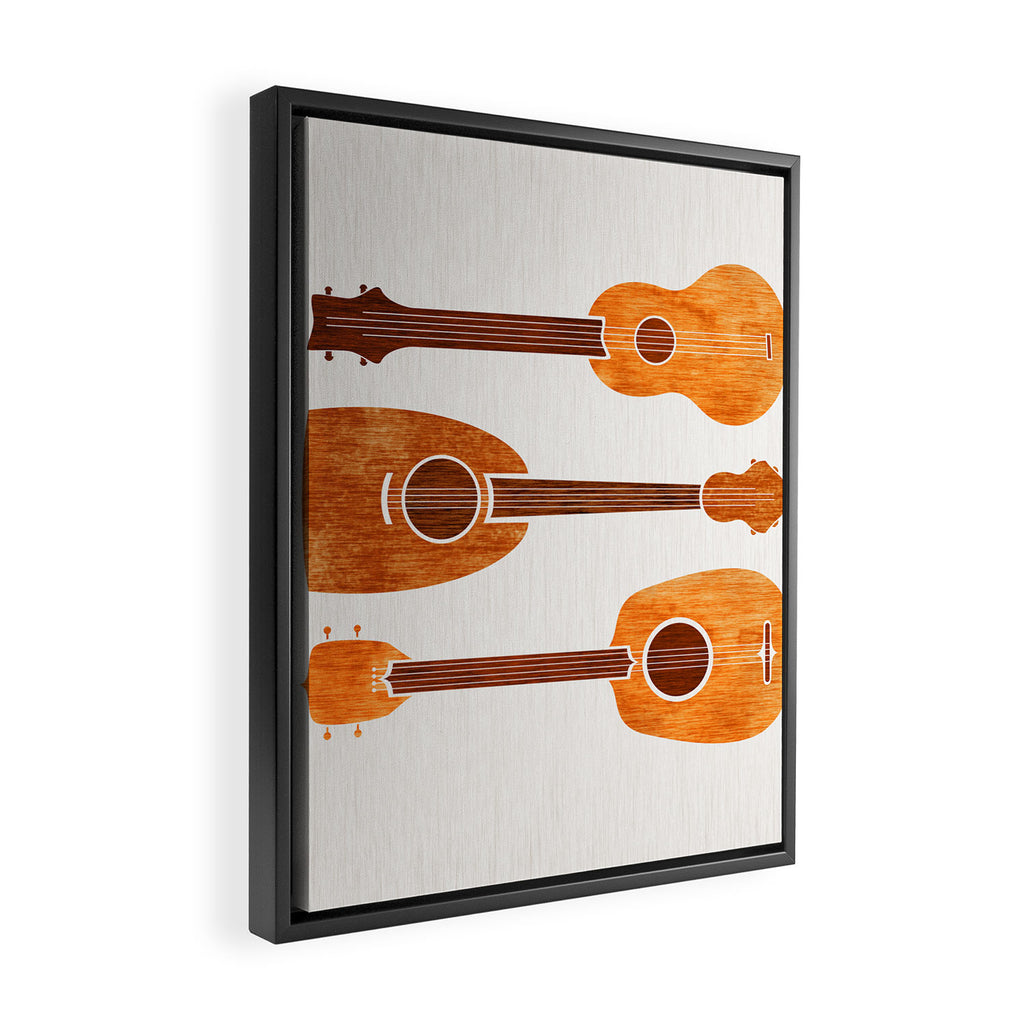 Hawaiian Ukuleles Framed Canvas Print Gallery Image 2