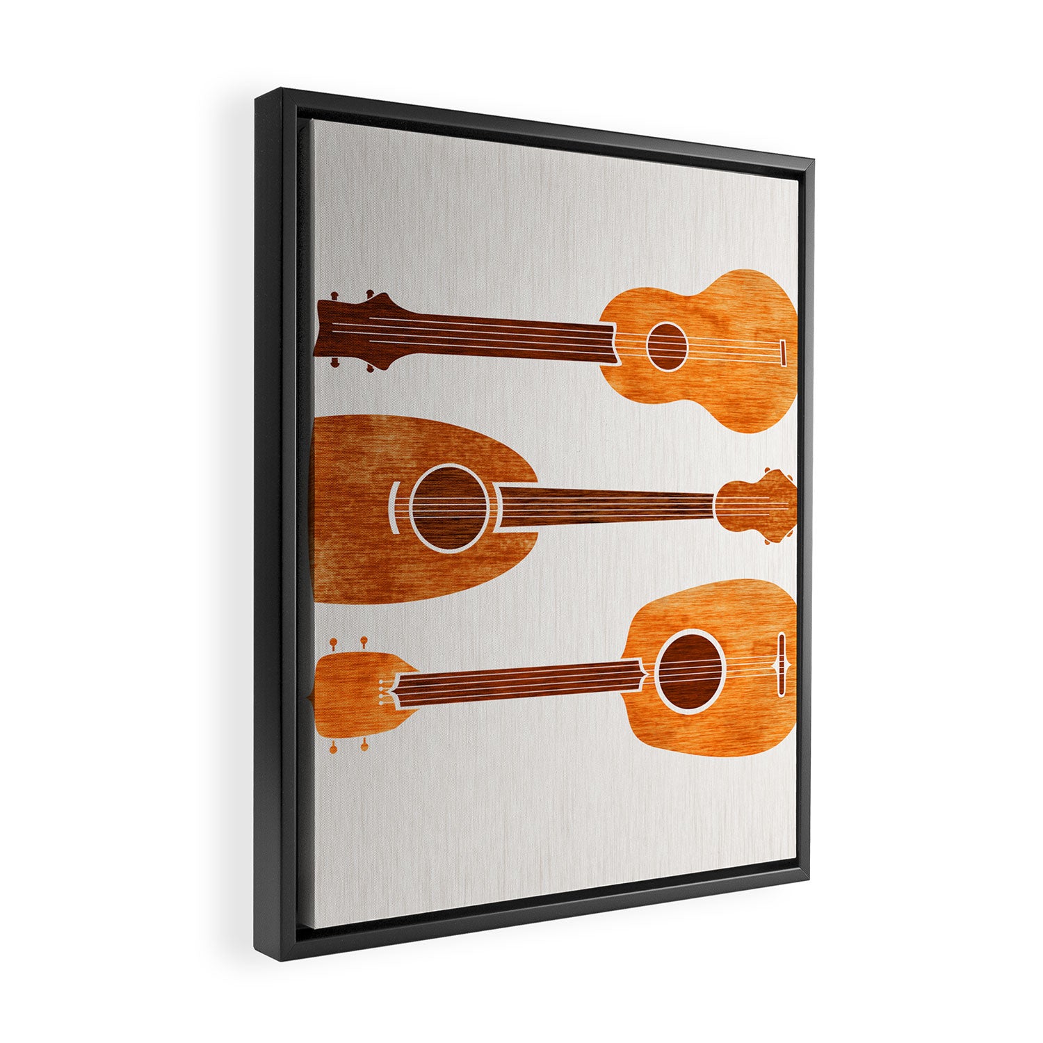 Hawaiian Ukuleles Framed Canvas Print Gallery Image 2