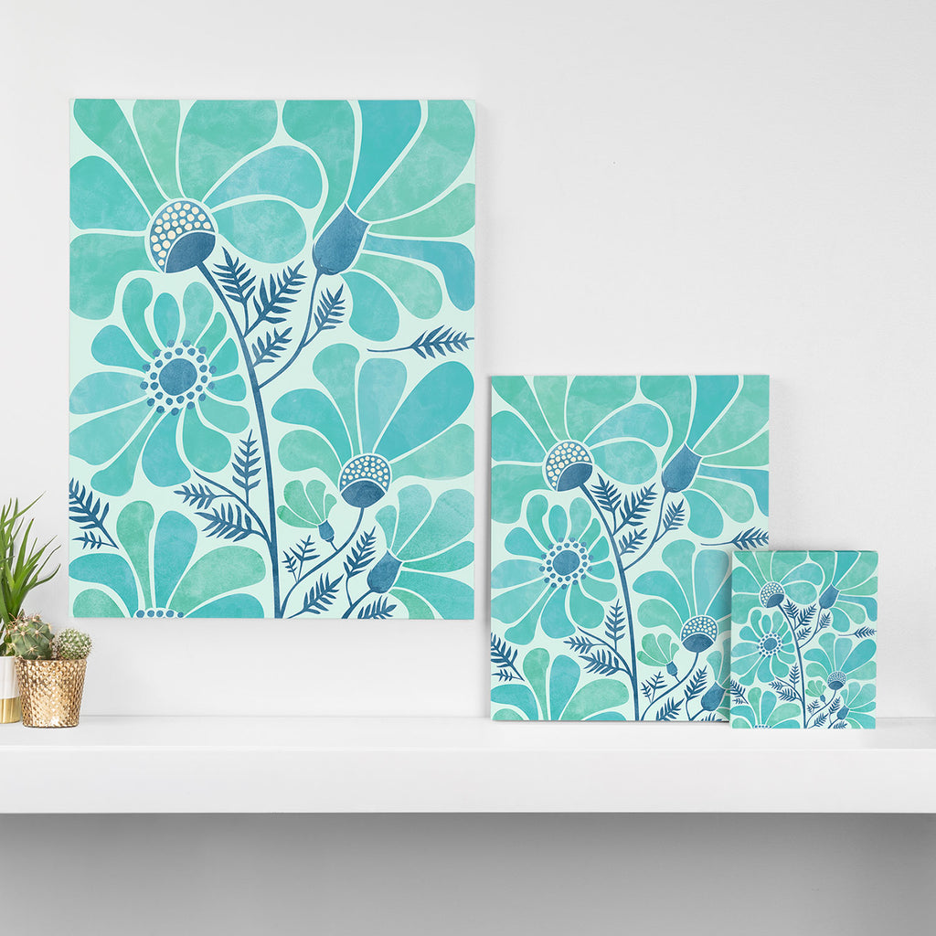 Himalayan Blue Poppies Floral Canvas Print Gallery Image 3