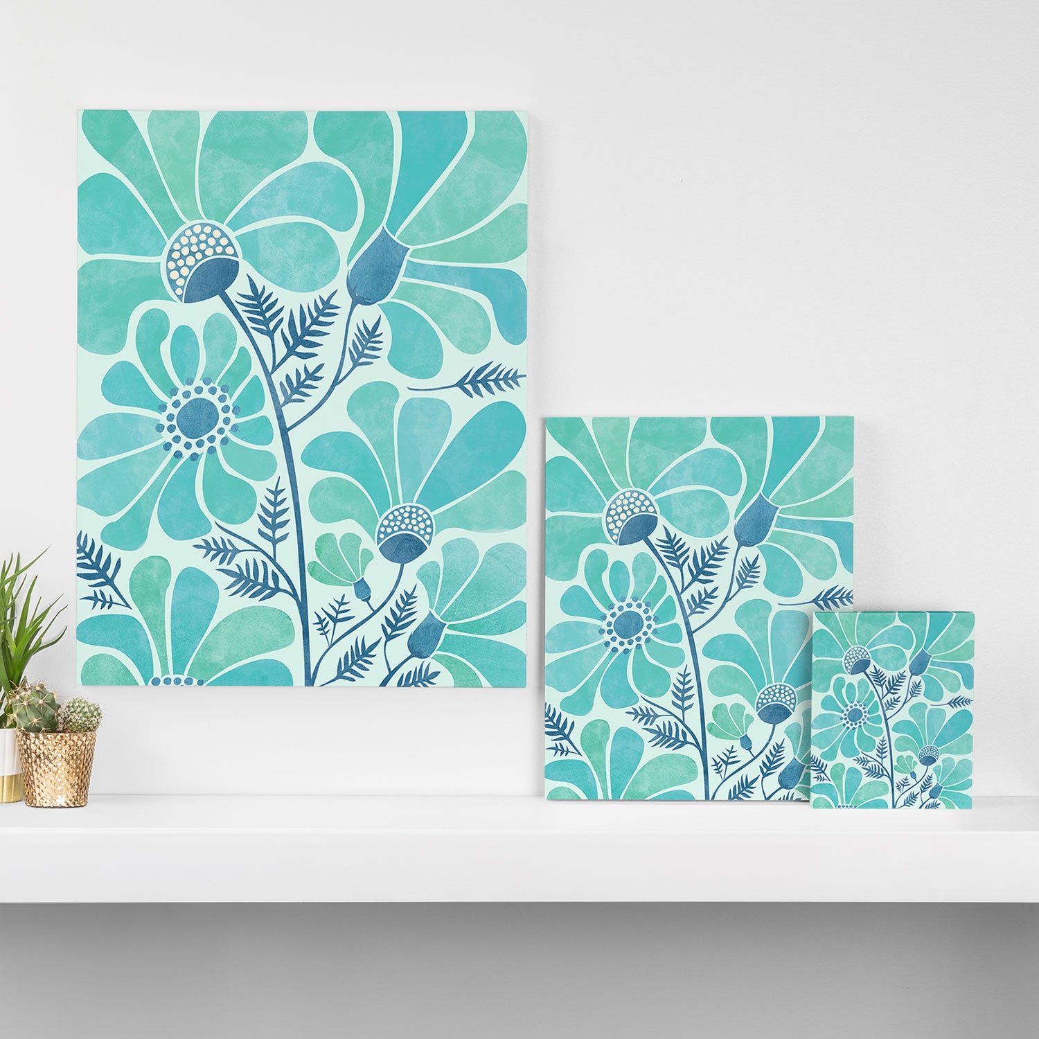 Himalayan Blue Poppies Floral Canvas Print Gallery Image 3
