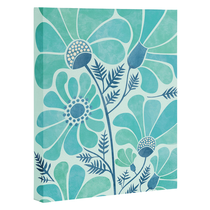 Himalayan Blue Poppies Floral Canvas Print Gallery Image 1