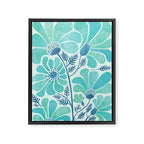 Himalayan Blue Poppies Floral Framed Canvas Print Gallery Image 6
