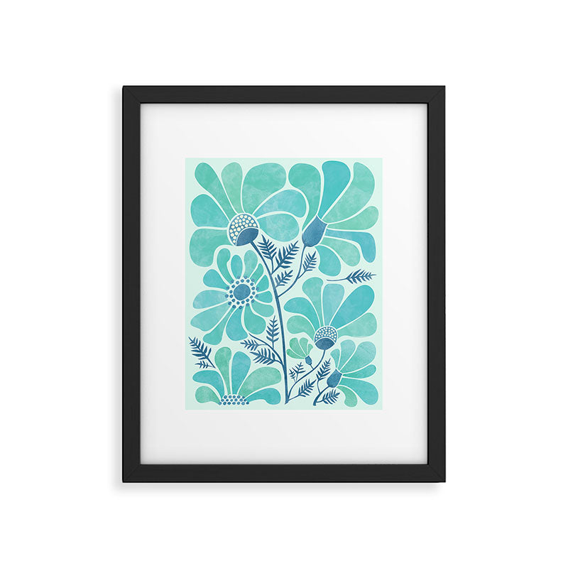 Himalayan Blue Poppies Floral Framed Art Print Gallery Image 5