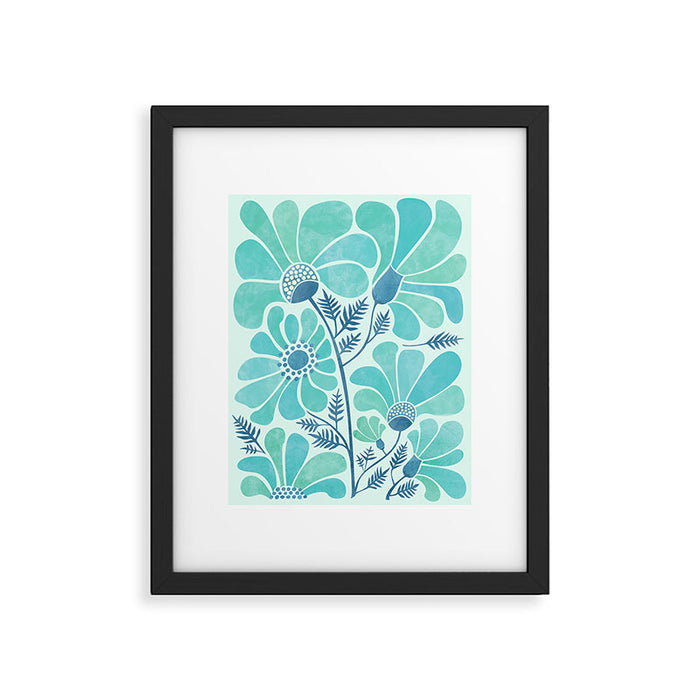 Himalayan Blue Poppies Floral Framed Art Print Gallery Image 1