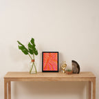 Hot Tropics II - Vertical Pink Orange Palette Framed Canvas Print Gallery Image 4