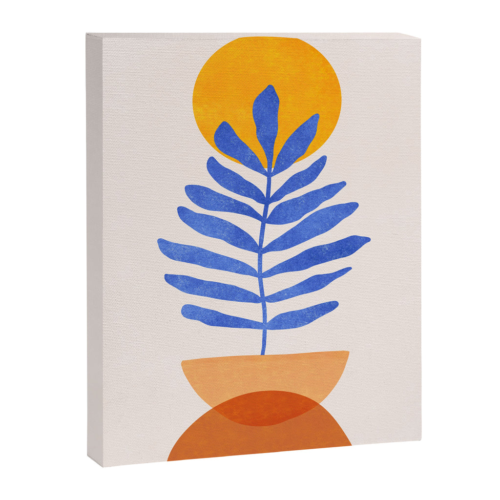 Indie Fern - Abstract Botanical  Canvas Print Gallery Image 6