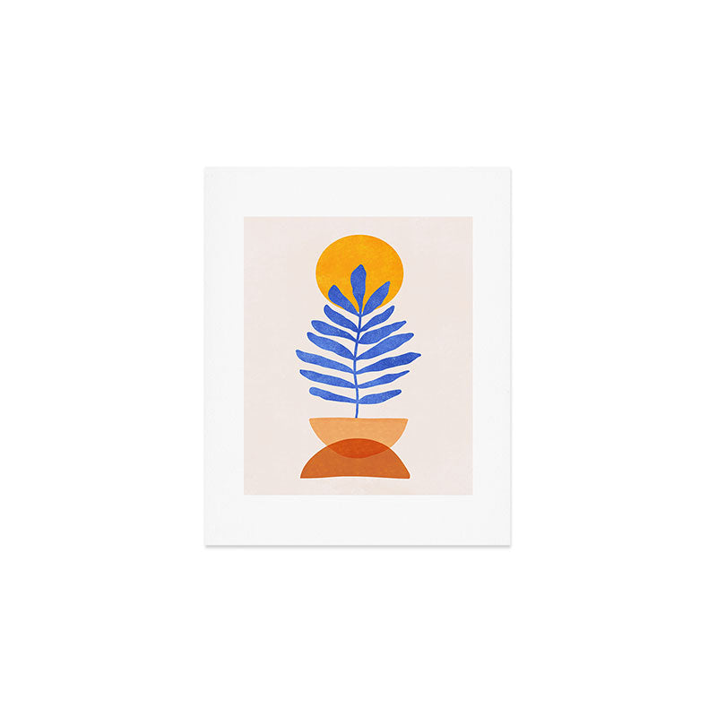 Indie Fern - Abstract Botanical  Art Print Gallery Image 1