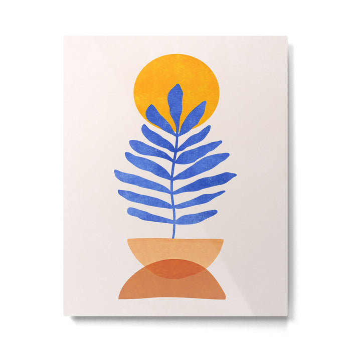 Indie Fern - Abstract Botanical  Metal Print Gallery Image 1