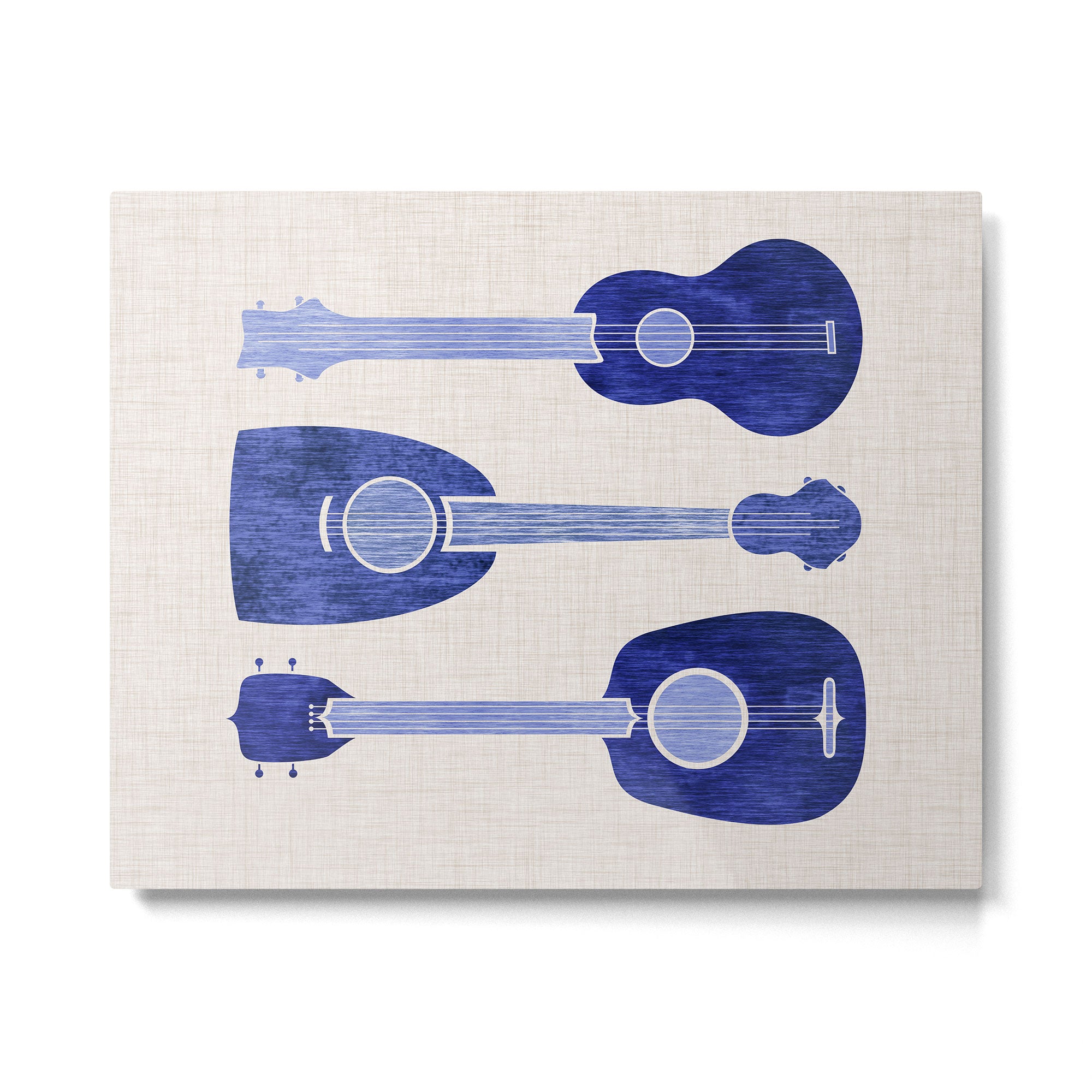 Indigo Blue Ukuleles Metal Print Gallery Image 4