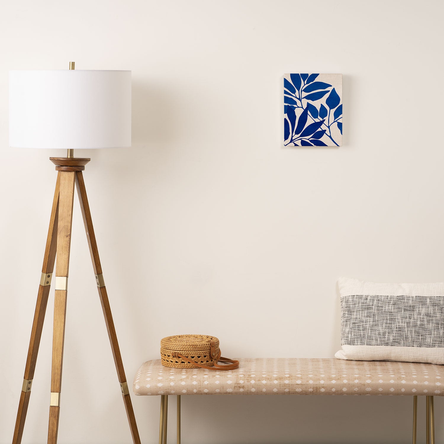 Indigo Forest - Minimal Botanical  Canvas Print Gallery Image 2