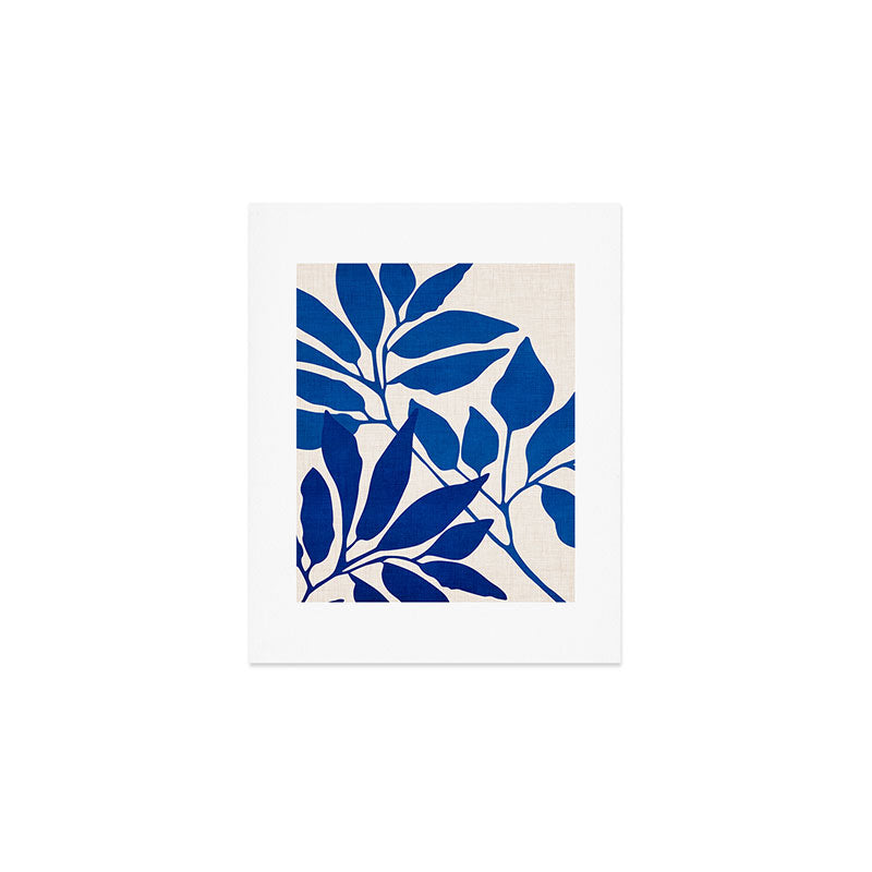 Indigo Forest - Minimal Botanical  Art Print Gallery Image 1