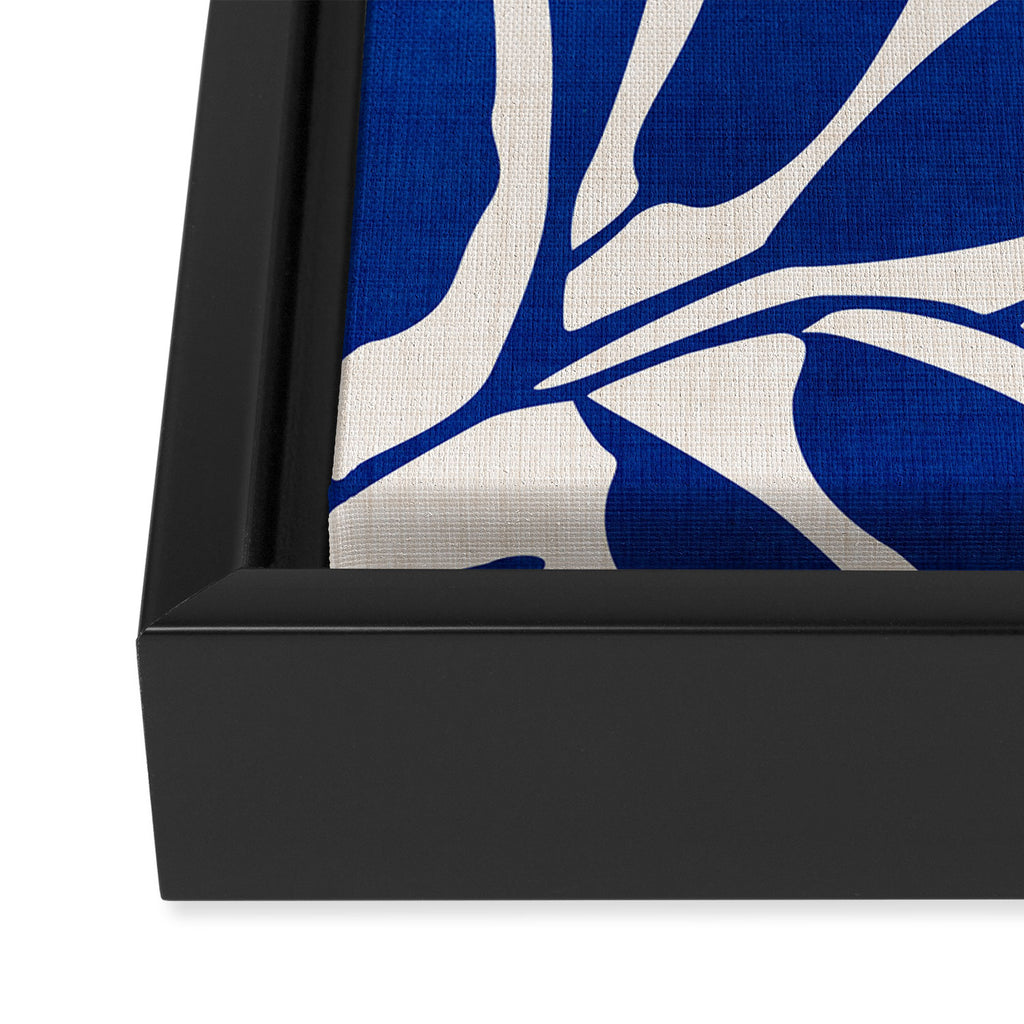 Indigo Forest - Minimal Botanical  Framed Canvas Print Gallery Image 3