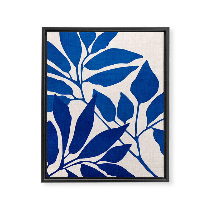 Indigo Forest - Minimal Botanical  Framed Canvas Print Gallery Image 8