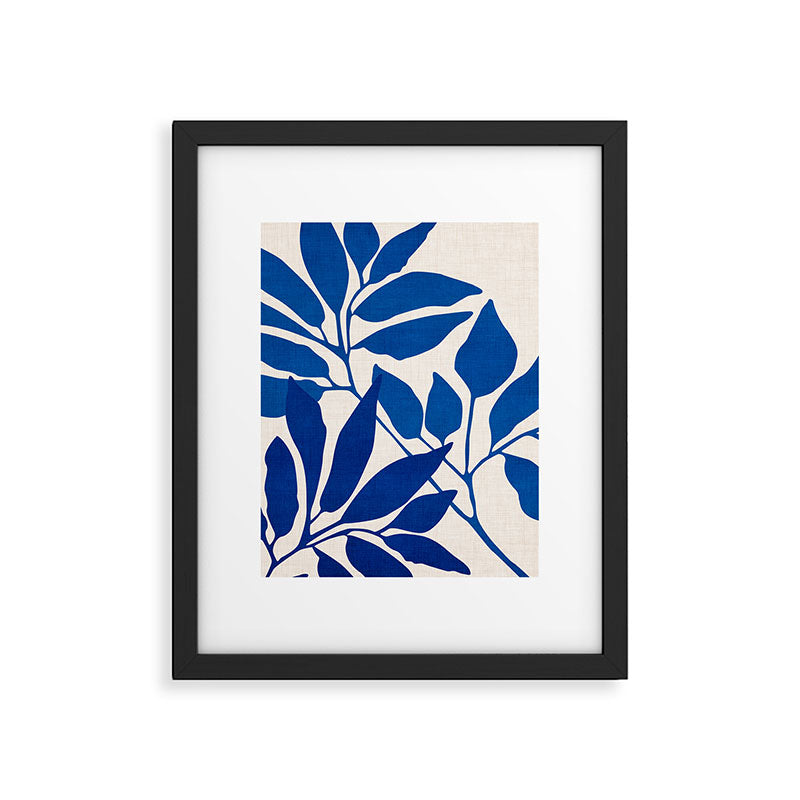 Indigo Forest - Minimal Botanical  Framed Art Print Gallery Image 6