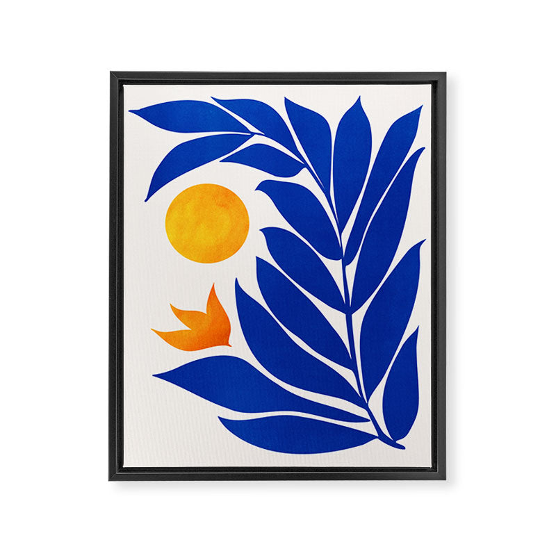 Indigo Garden Sunset Framed Canvas Print Gallery Image 6