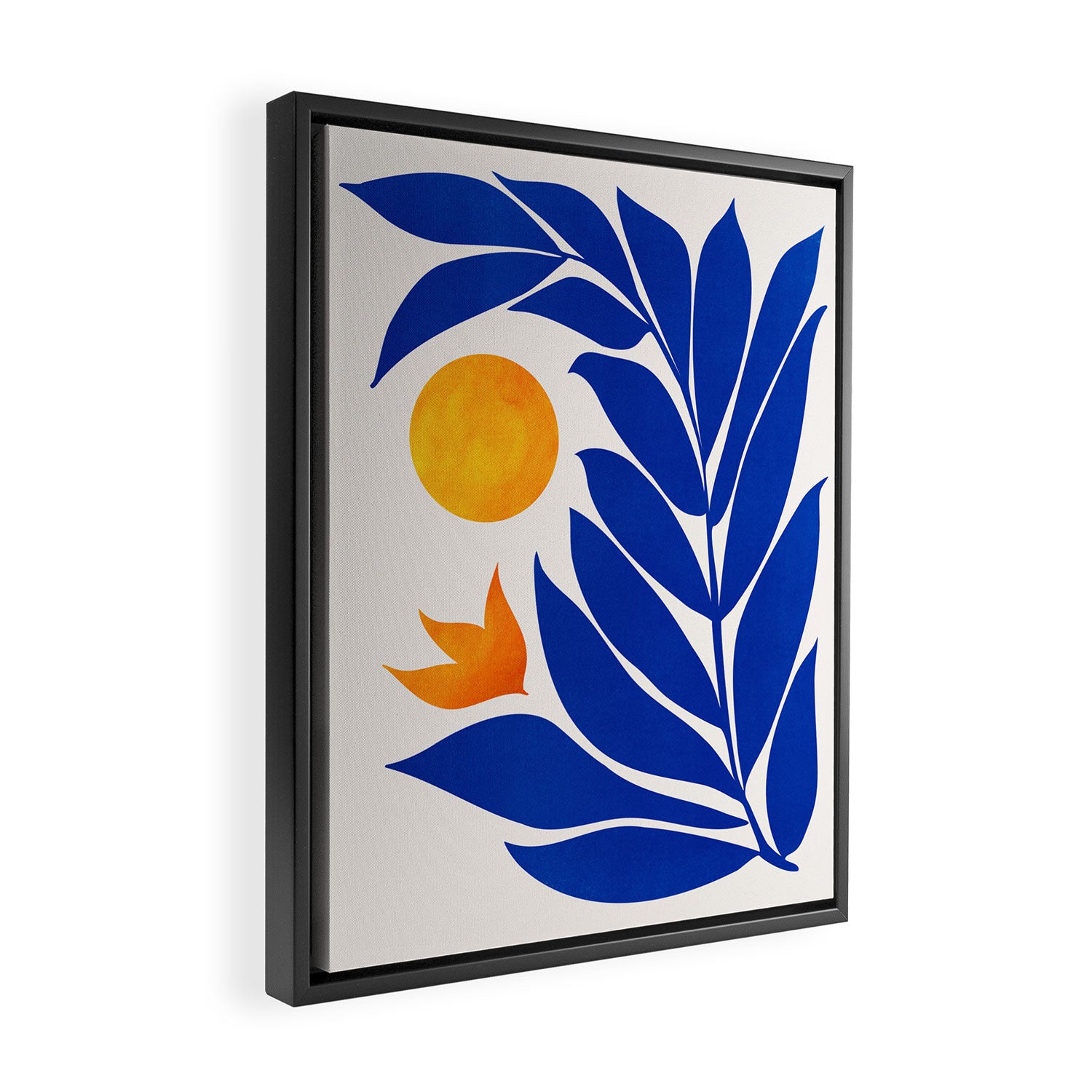 Indigo Garden Sunset Framed Canvas Print Gallery Image 2