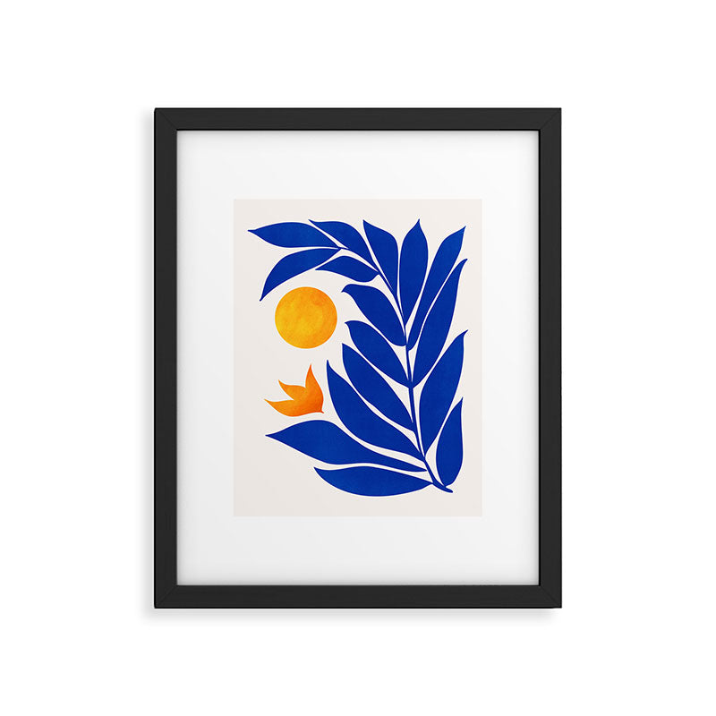 Indigo Garden Sunset Framed Art Print Gallery Image 5