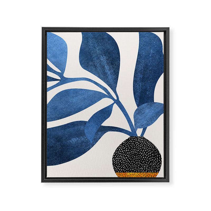 Indigo Ivy Houseplant Painting Framed Canvas Print Gallery Image 6
