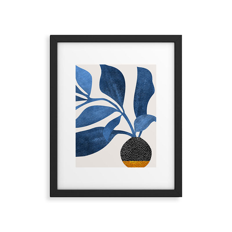 Indigo Ivy Houseplant Painting Framed Art Print Gallery Image 5