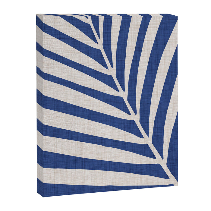 Indigo Palm Minimal Botanical Canvas Print Gallery Image 1