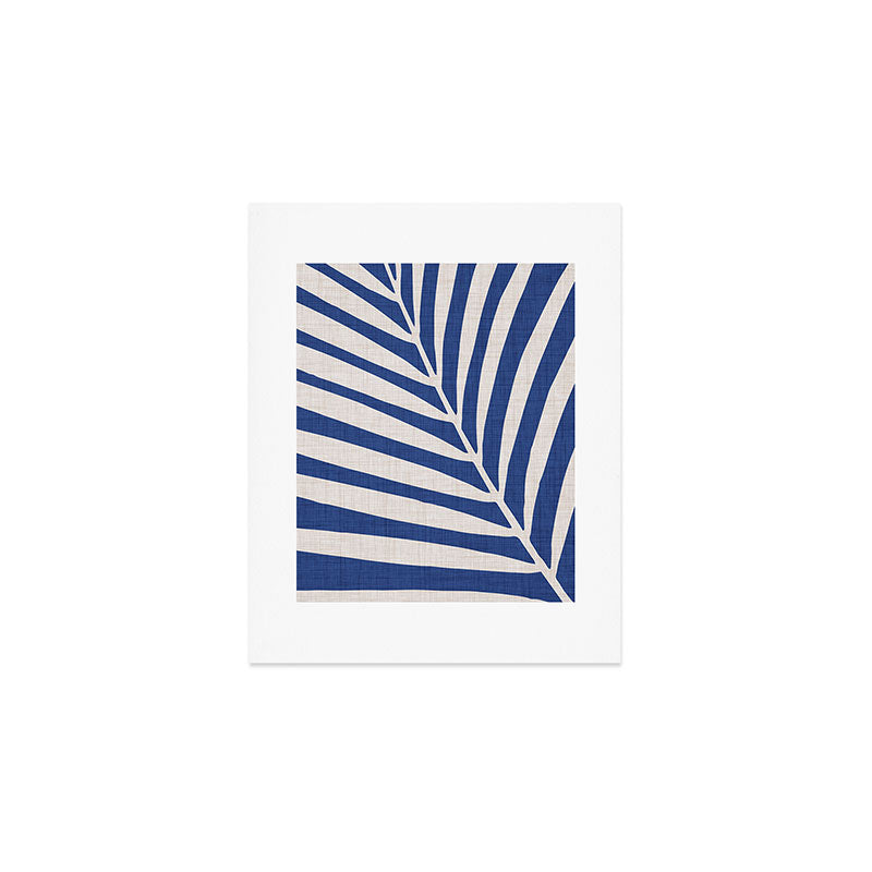 Indigo Palm Minimal Botanical Art Print Gallery Image 1