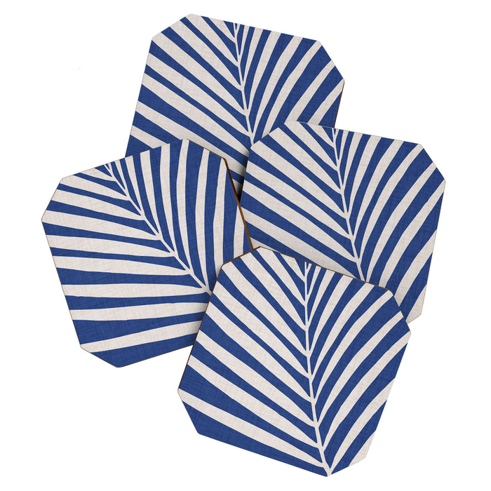 Indigo Palm Minimal Botanical Coaster Gallery Image 1