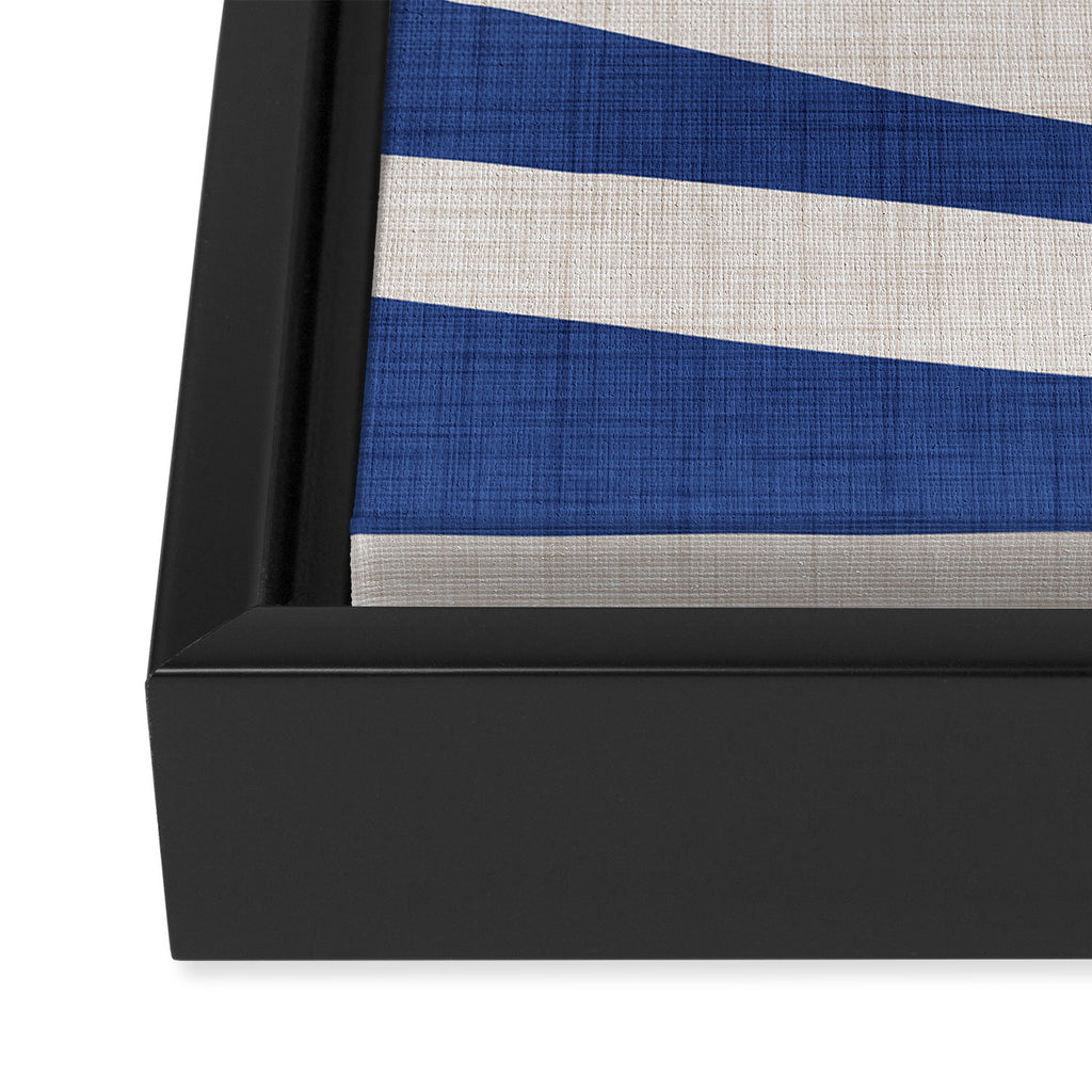 Indigo Palm Minimal Botanical Framed Canvas Print Gallery Image 3