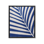 Indigo Palm Minimal Botanical Framed Canvas Print Gallery Image 8